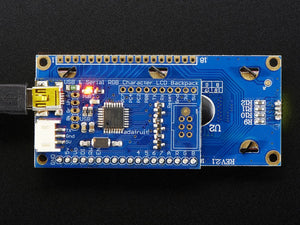 Adafruit USB + Serial LCD Backpack Add-On with Cable
