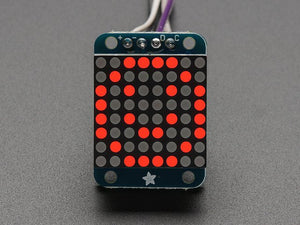 Adafruit Mini 8x8 LED Matrix w/I2C Backpack - Red - Chicago Electronic Distributors
