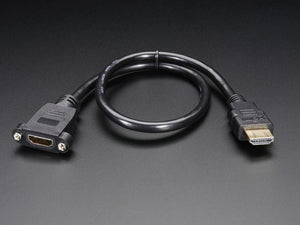 Panel mount HDMI Cable - 40 cm - Chicago Electronic Distributors
