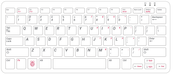 Official Raspberry Pi Keyboard in Red or Black, US Layout