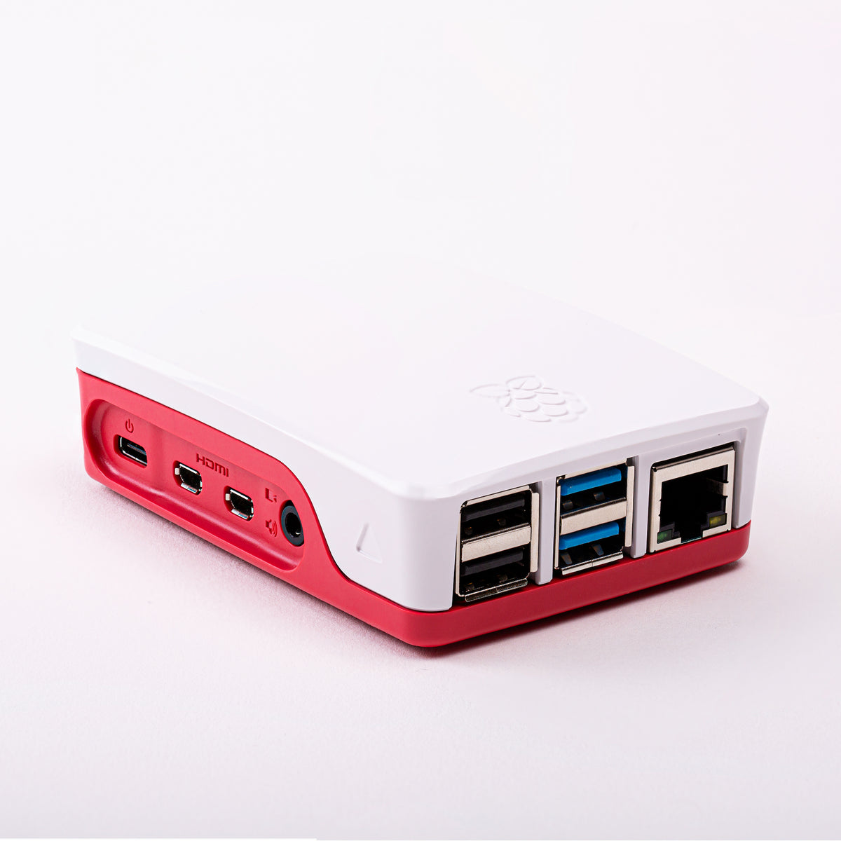 Official Raspberry Pi 4 Case in Red/White — Chicago Electronic Distributors