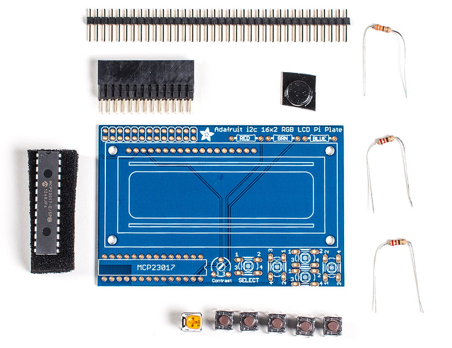 Adafruit RGB Negative 16x2 LCD+Keypad Kit for Raspberry Pi - Chicago Electronic Distributors
 - 3