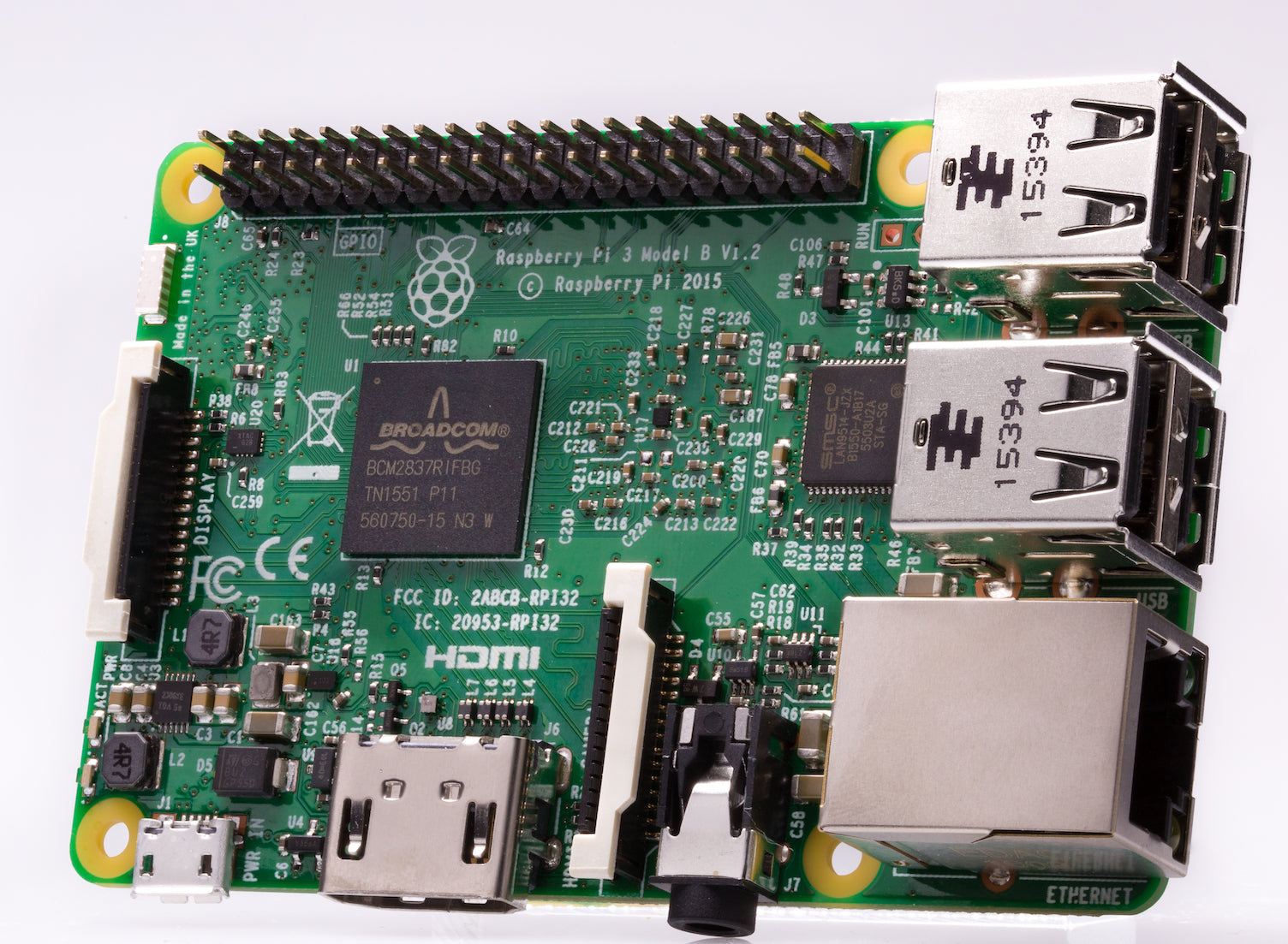 Raspberry Pi 3 Model B placa de desarrollo 1,2 MHz BCM2837