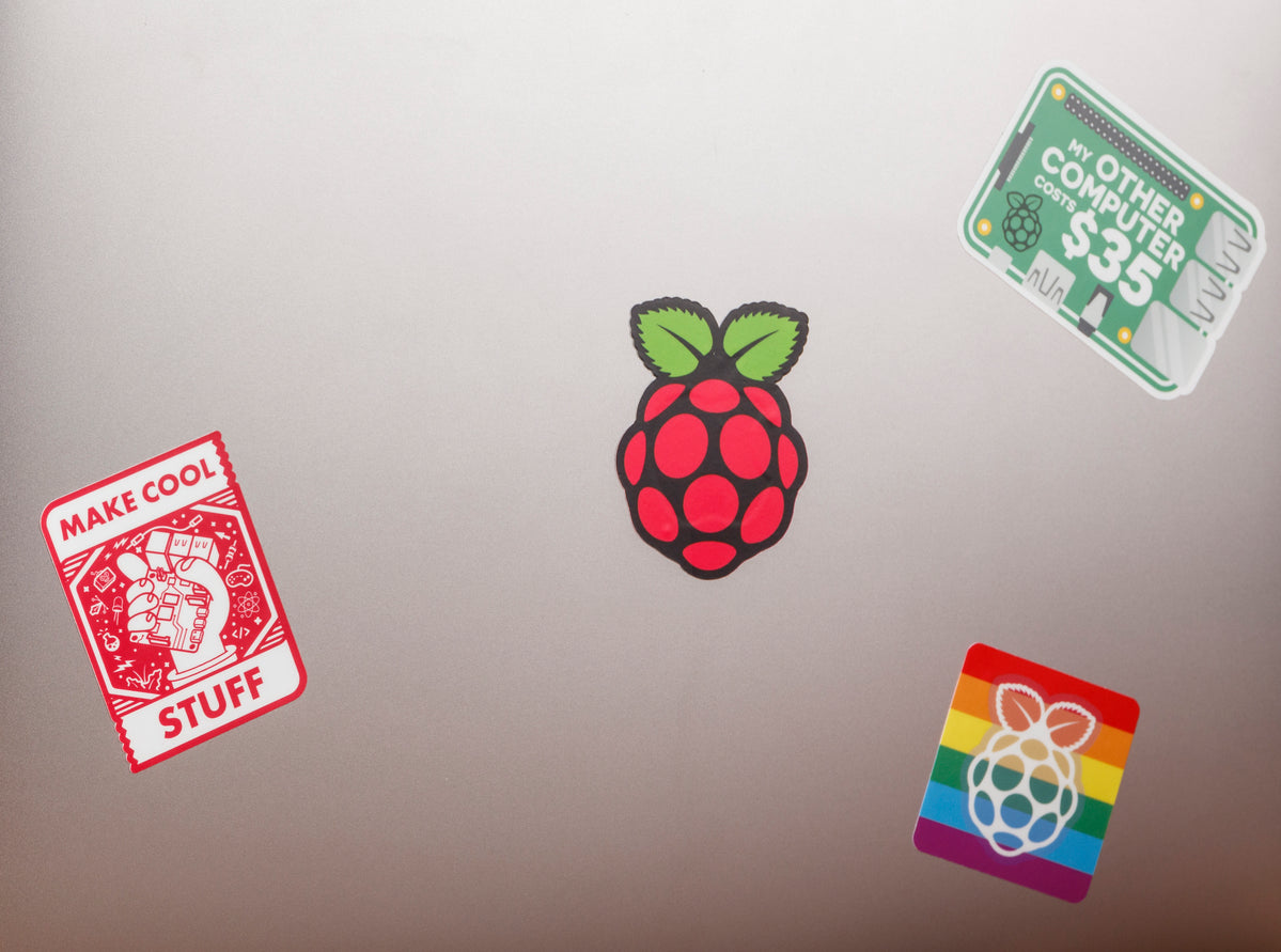 Raspberry Pi Stickers — Chicago Electronic Distributors