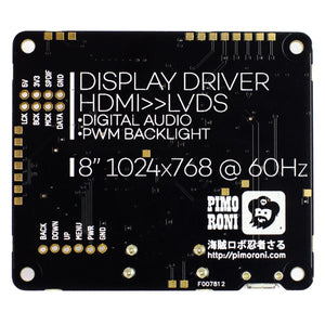 HDMI 8" IPS LCD Screen Kit (1024x768)