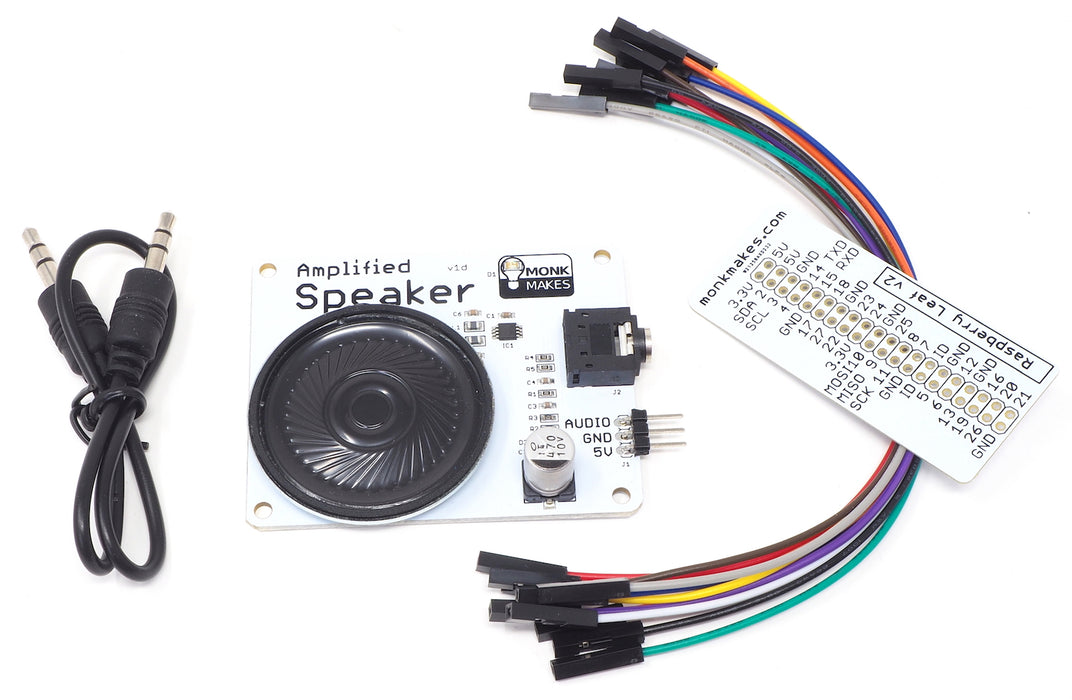 Micro Speaker Module For Raspberry Pi Amplified Speaker Kit for Raspberry Pi — Chicago Electronic Distributors