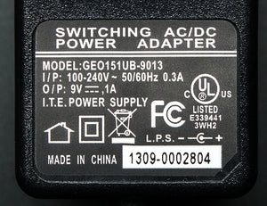 9 VDC 1000mA regulated switching power adapter - Perfect for Arduino! - Chicago Electronic Distributors
 - 1