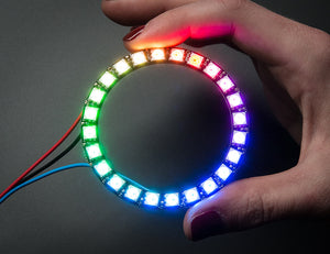 NeoPixel Ring - 24 x WS2812 5050 RGB LED with Integrated Drivers - Chicago Electronic Distributors
 - 1