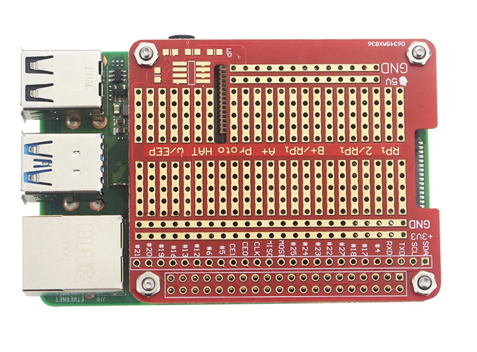 Raspberry PI 4B/3B+ GPIO DIY Proto HAT Shield — Chicago Electronic