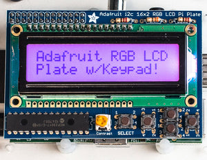 Adafruit RGB Positive 16x2 LCD+Keypad Kit for Raspberry Pi - Chicago Electronic Distributors
 - 2