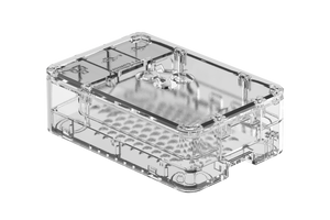 3-piece Case for Pi 4 Model B in Black or Clear