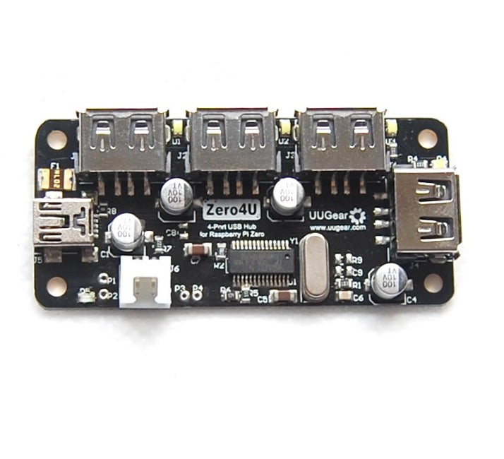 Zero4U 4-Port USB Hub Board Without Pogo Pins