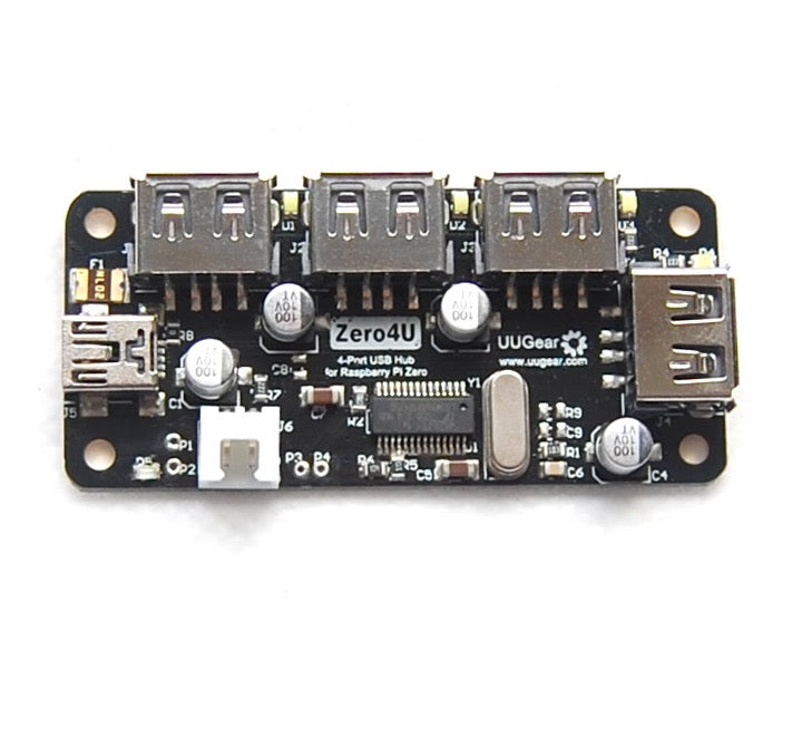 Zero4U 4-Port USB Hub Board Without Pogo Pins