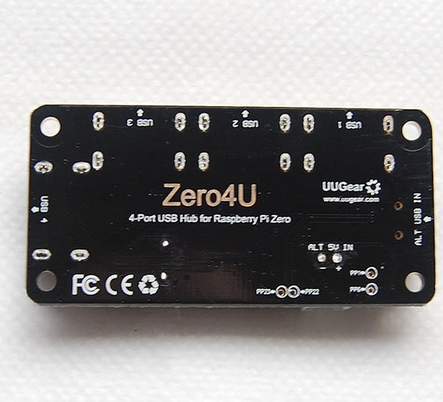 Zero4U 4-Port USB Hub Board Without Pogo Pins